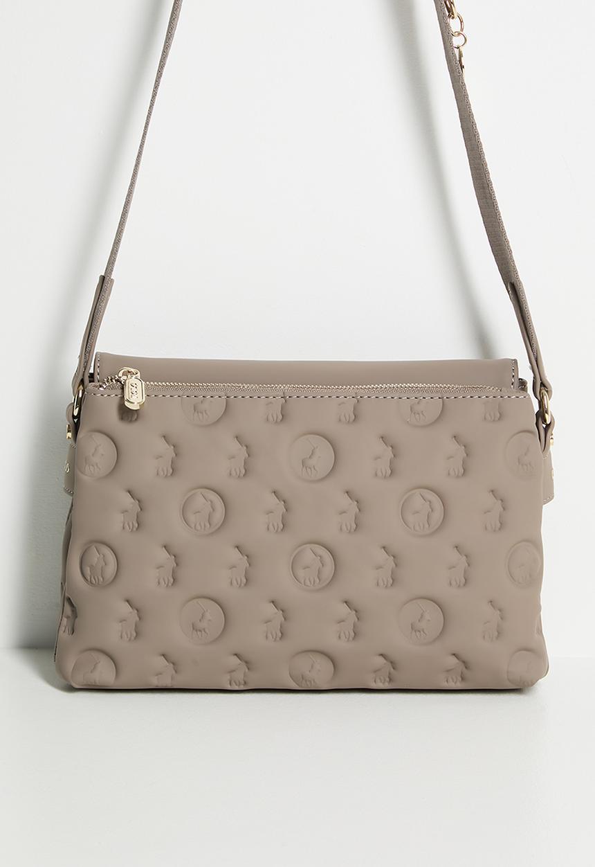 POLO - Luna flapover sling bag - mushroom