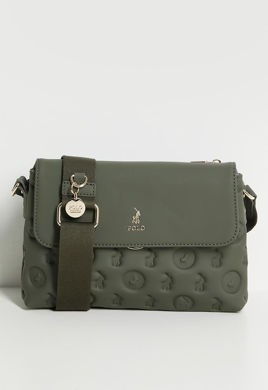 POLO - Luna flapover sling bag - olive