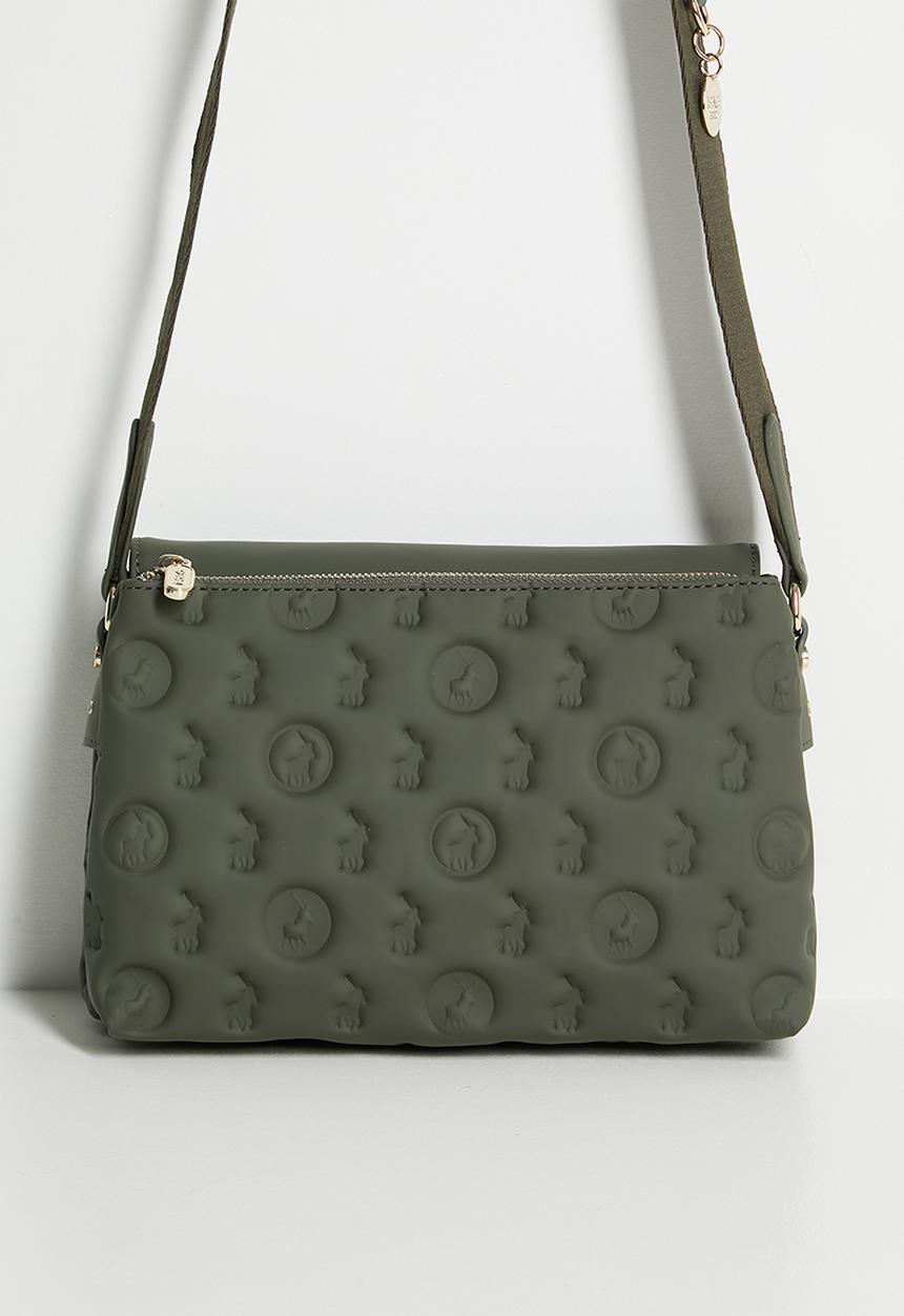 POLO - Luna flapover sling bag - olive