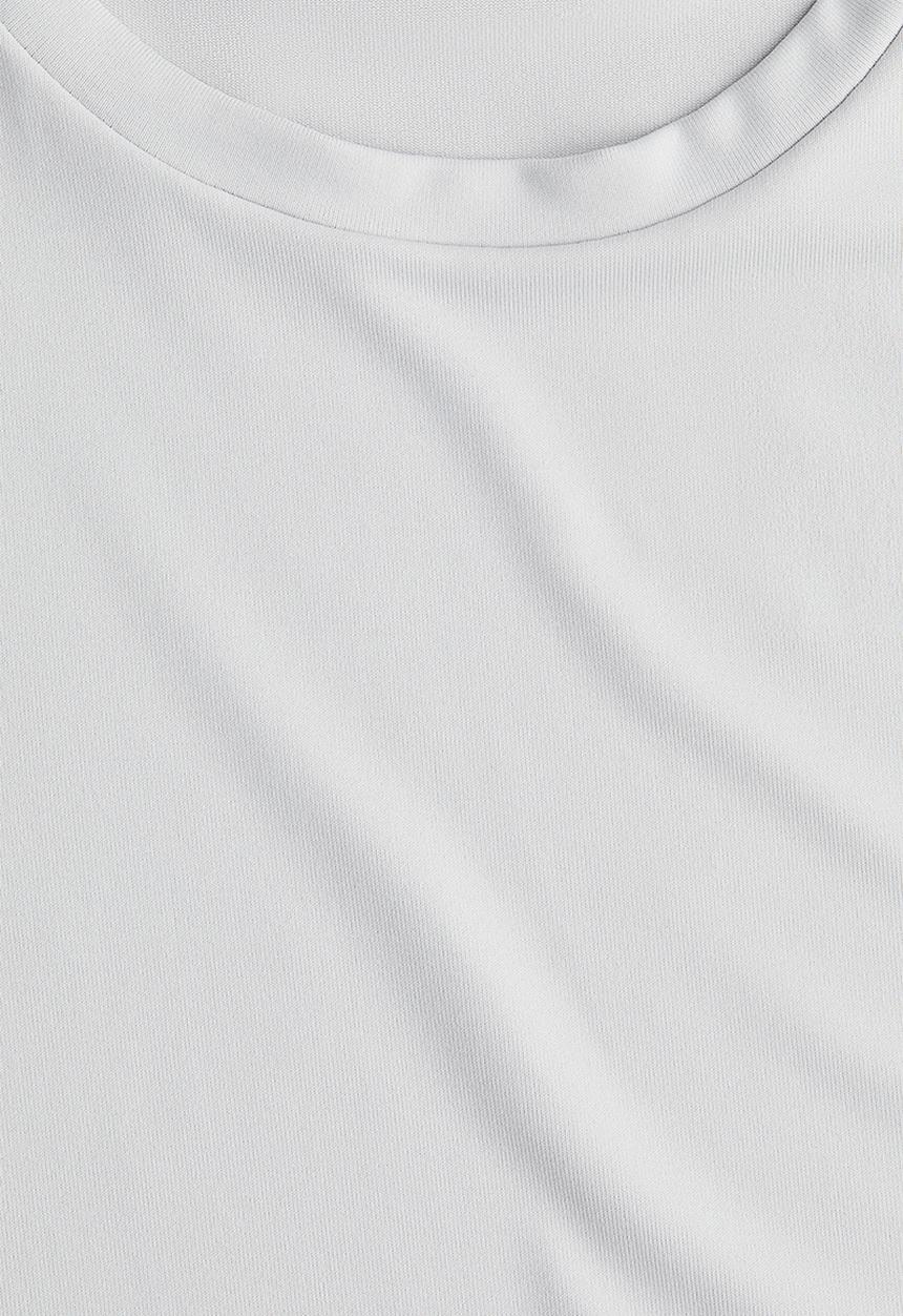 H&M - Fitted microfibre t-shirt - light grey