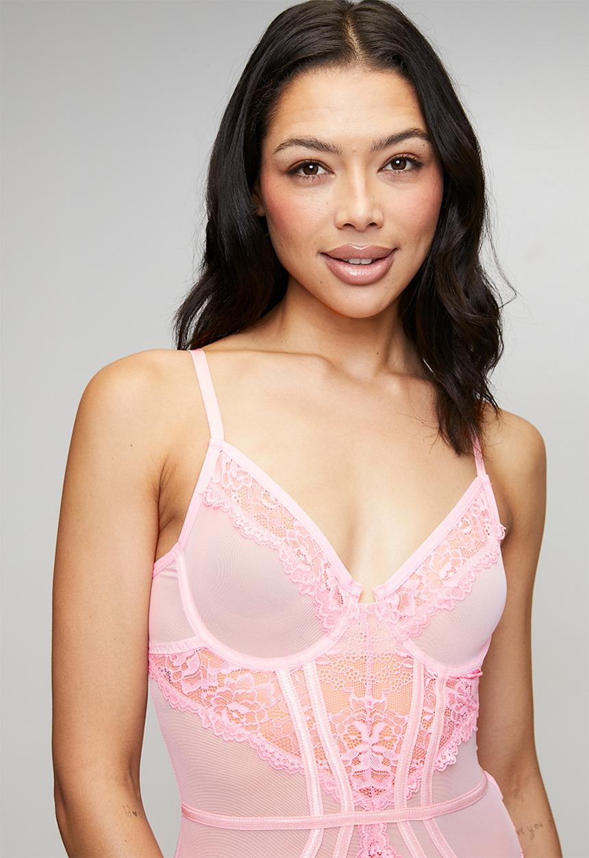 Easy Curves Shapewear - Brief bodysuit - pink