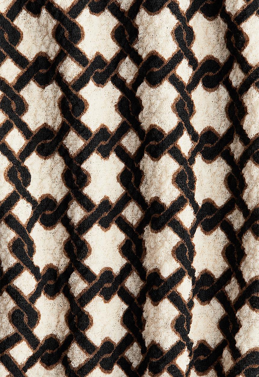 H&M - Draped top - light beige/patterned