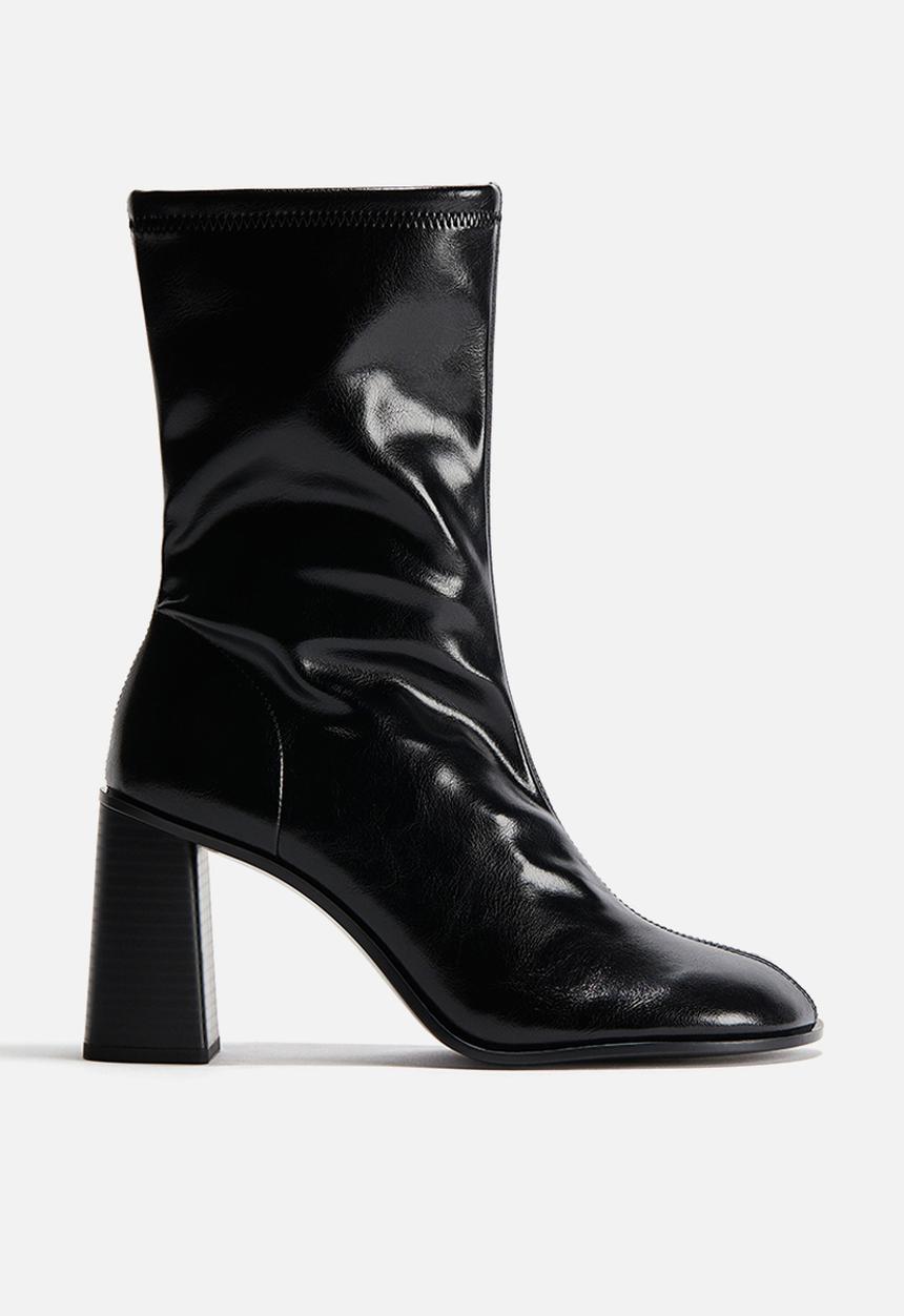 H&M - Block-heeled ankle boots - black