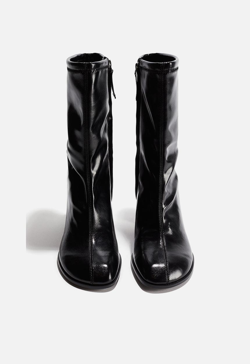 H&M - Block-heeled ankle boots - black