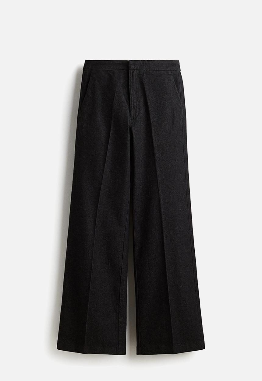 H&M - Flared high jeans - black