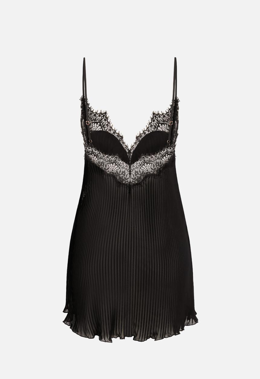 Hunkemoller - Slip dress plisse zaphira - caviar