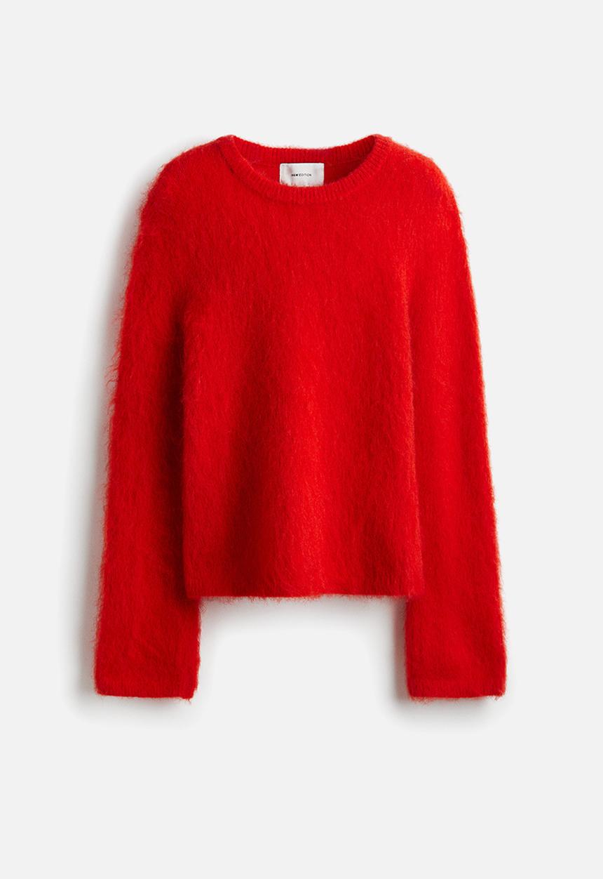 H&M - Mohair-blend jumper - bright red