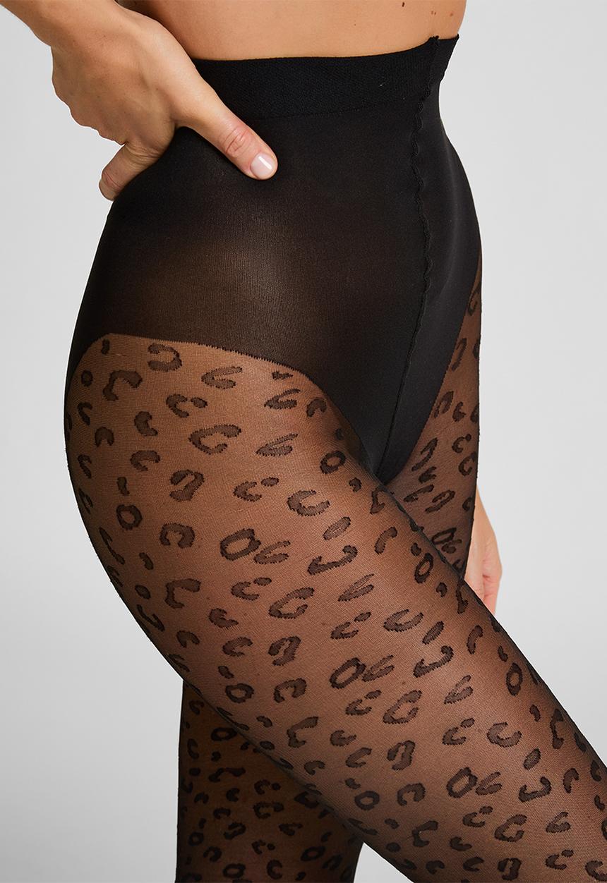 Hunkemoller - Tights leopard - black