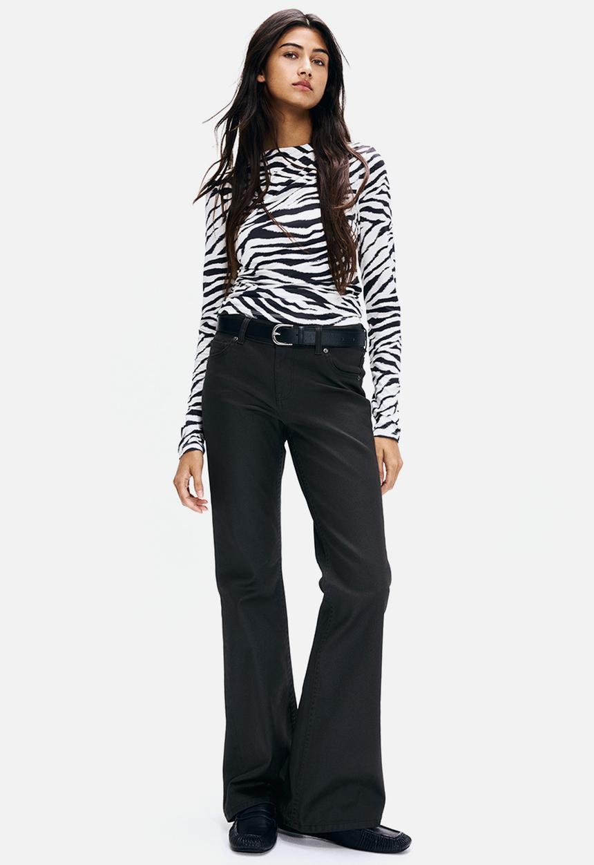 H&M - Flared low jeans - black