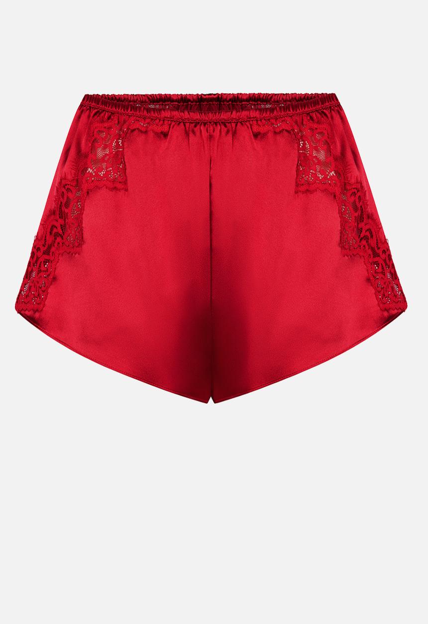 Hunkemoller - Short satin lace mya - chili pepper