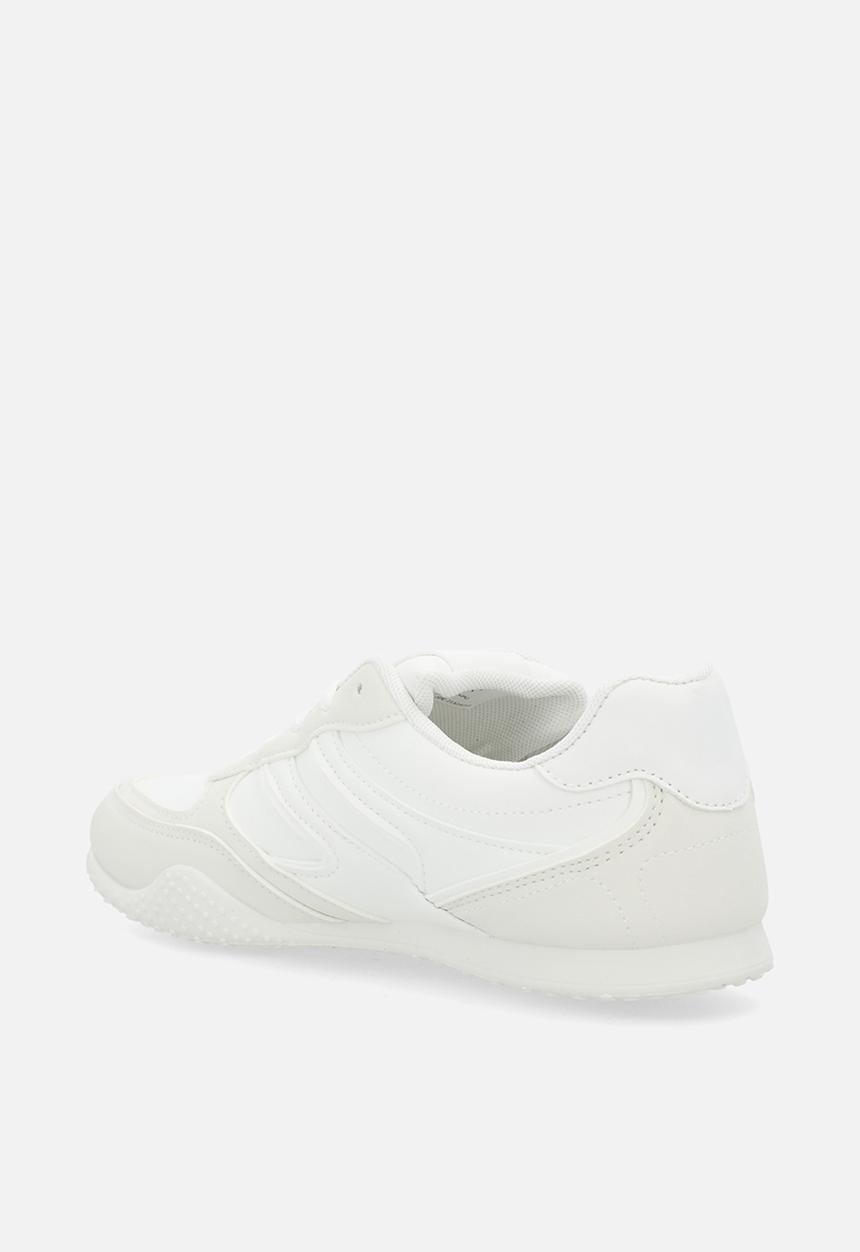 Miss Black - Levazzo 1 lace up sneaker - white