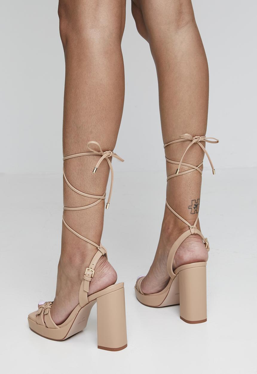 Nine West - Benalde Ankle Strap Heel - Neutral