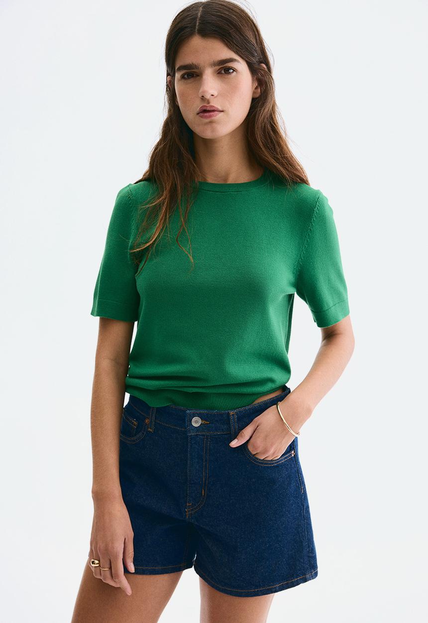 H&M - Fine-knit top - green