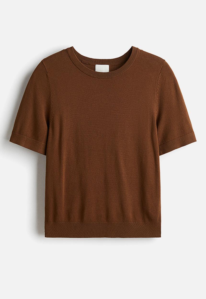 H&M - Fine-knit top - brown
