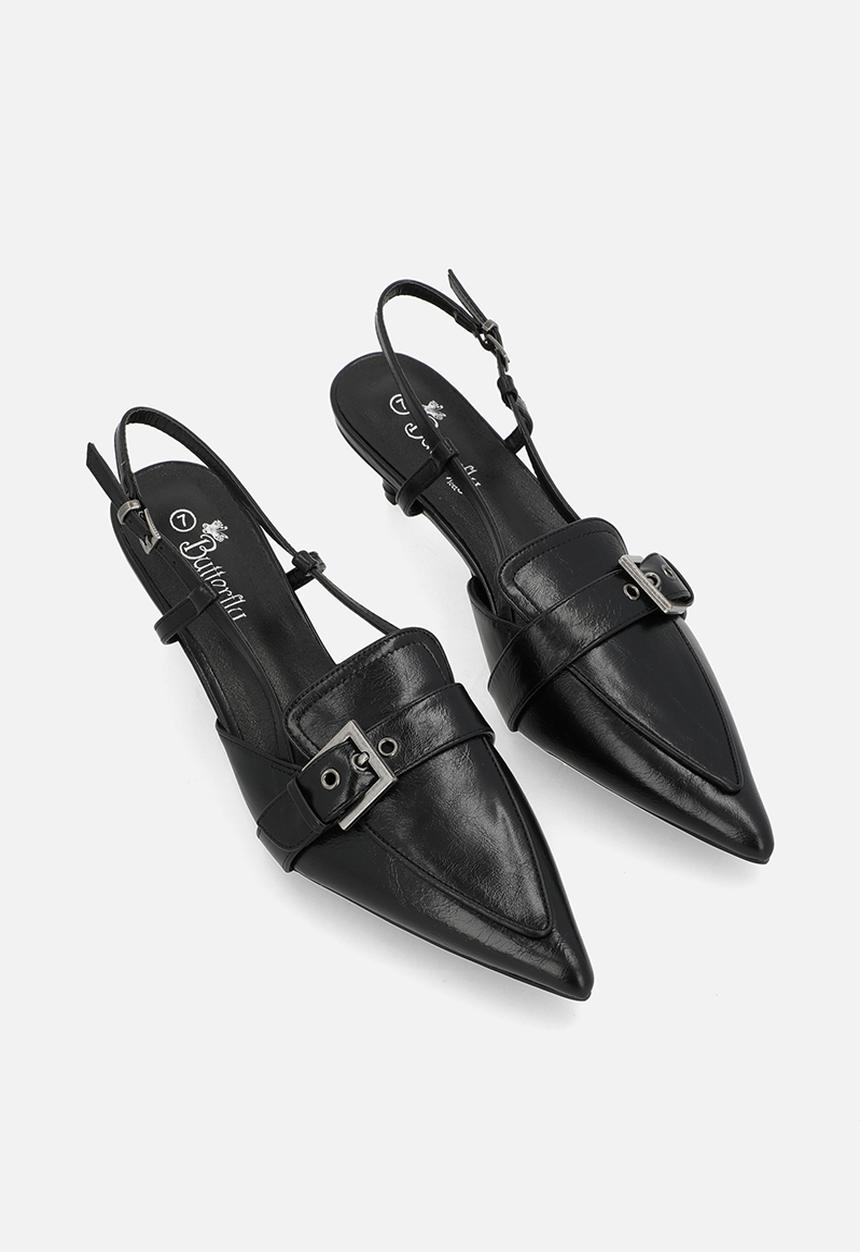 Butterfly Feet - Caitlin 1 heel - black