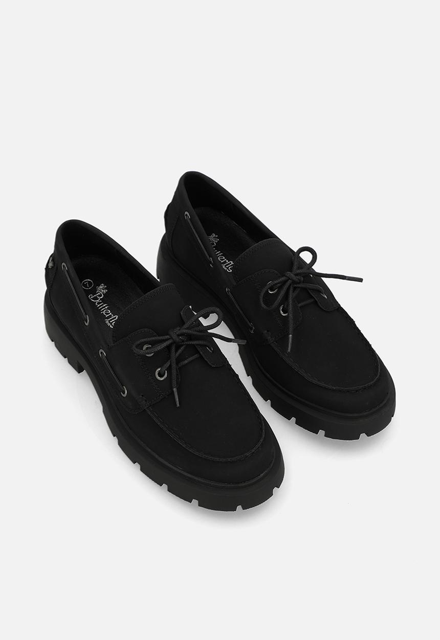 Butterfly Feet - Plush 1 loafer  - black
