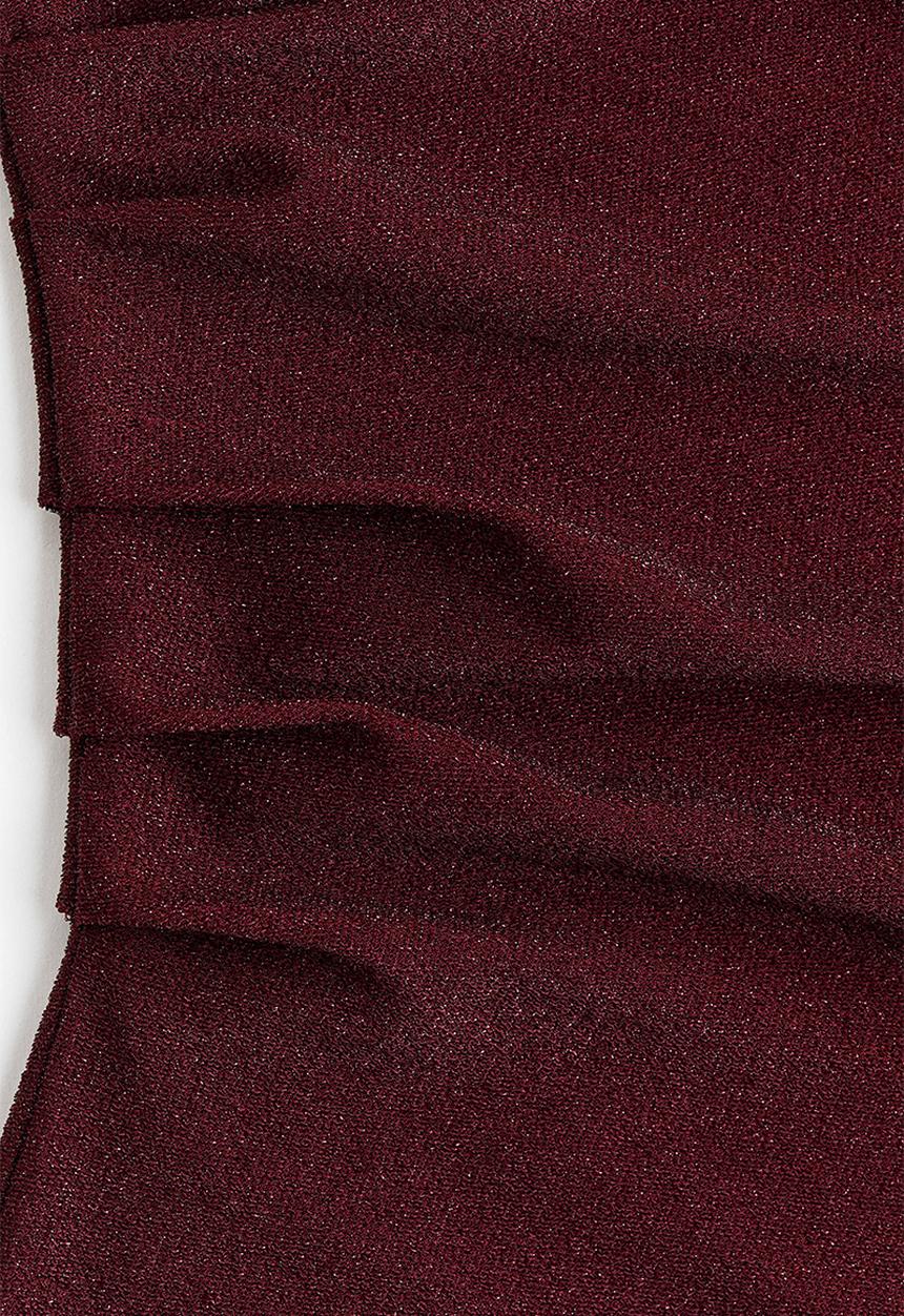 H&M - Draped dress - burgundy