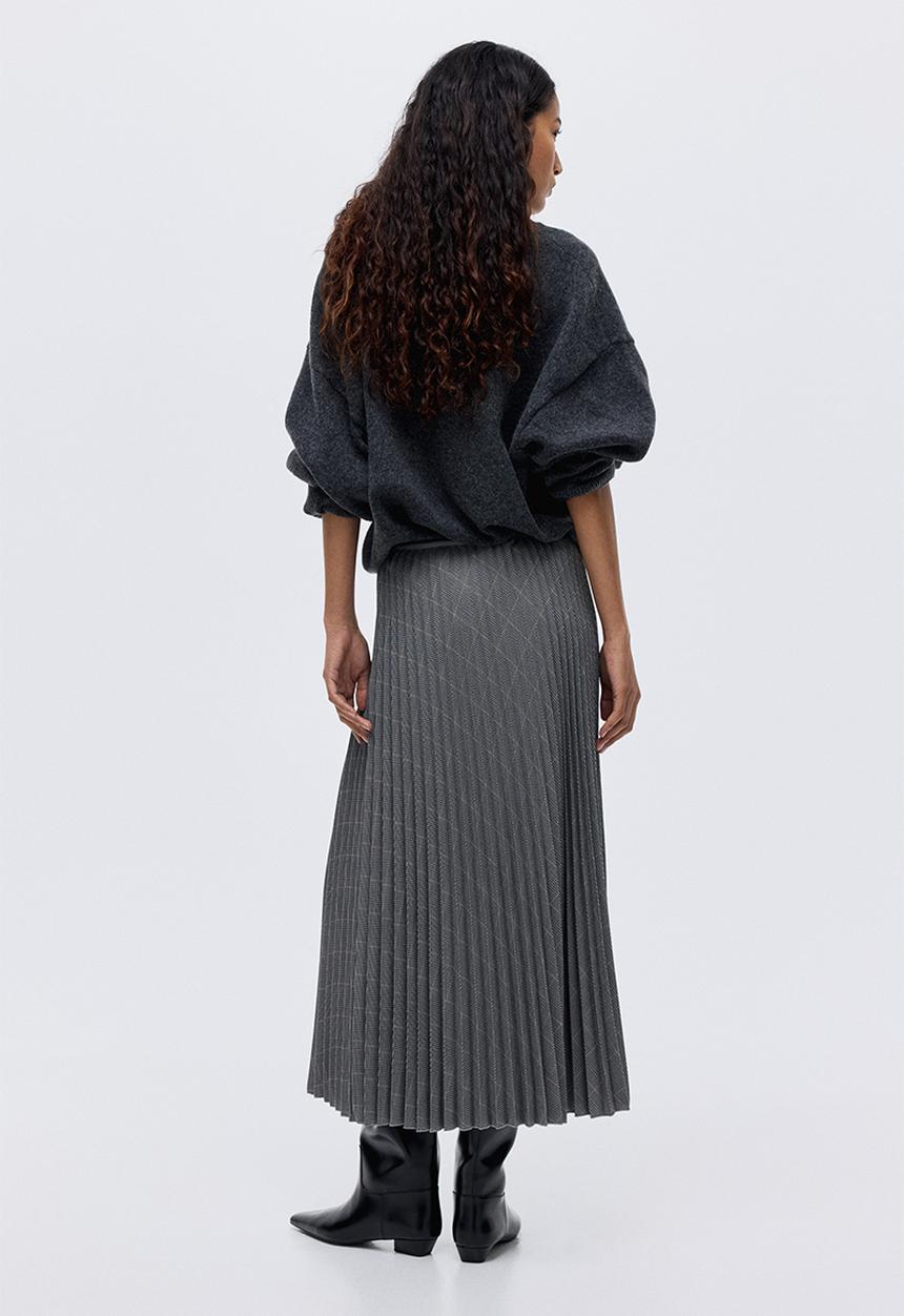 H&M - Pleated skirt - dark grey