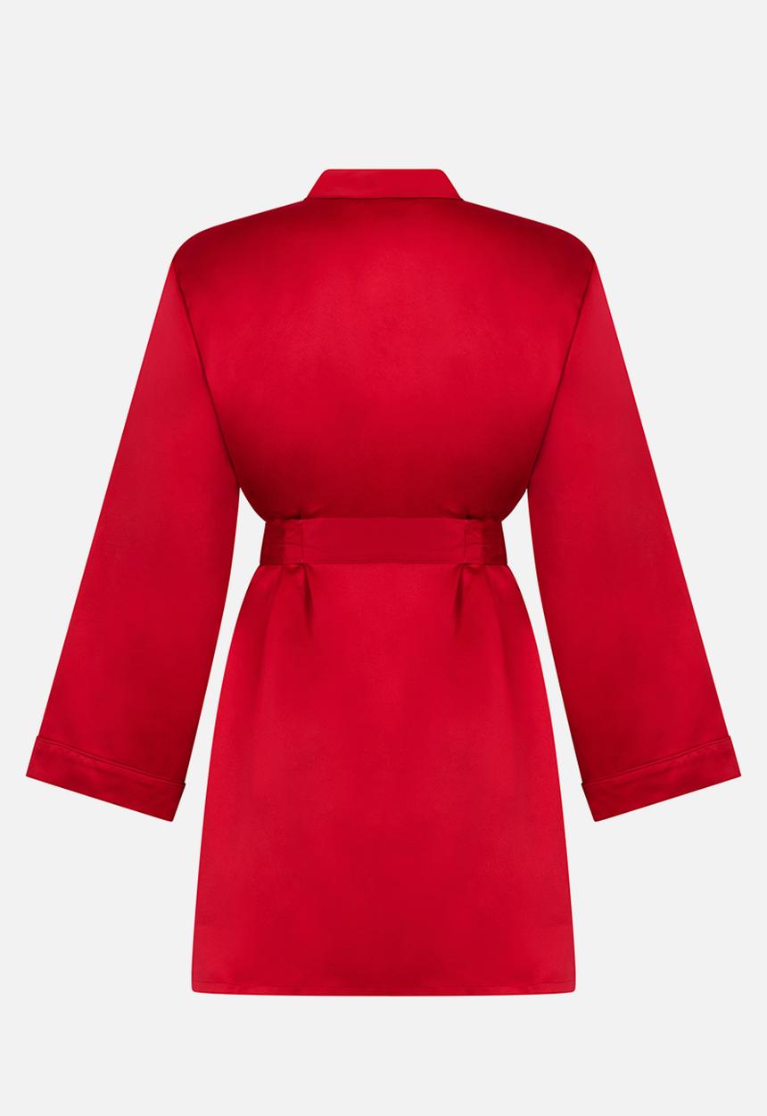 Hunkemoller - Kimono satin - chili pepper