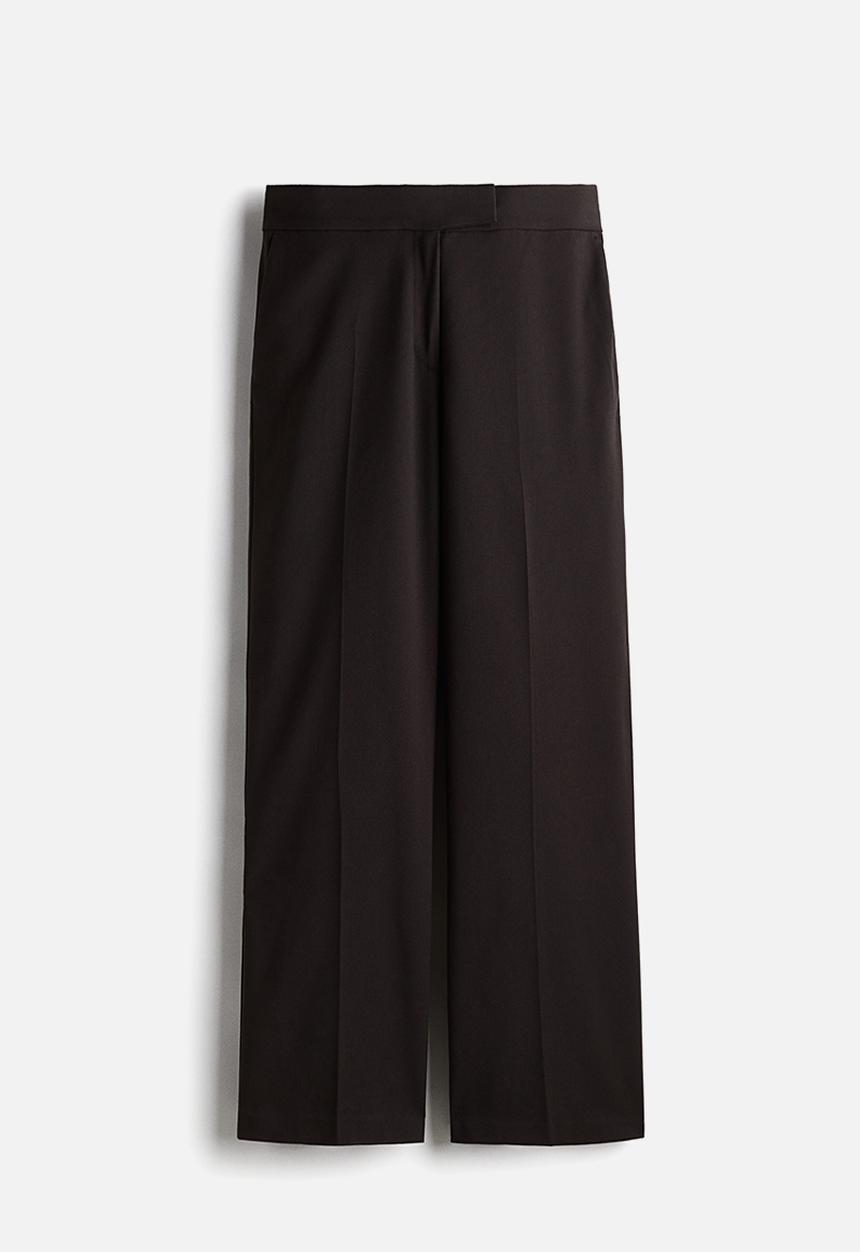 H&M - Straight trousers - dark brown