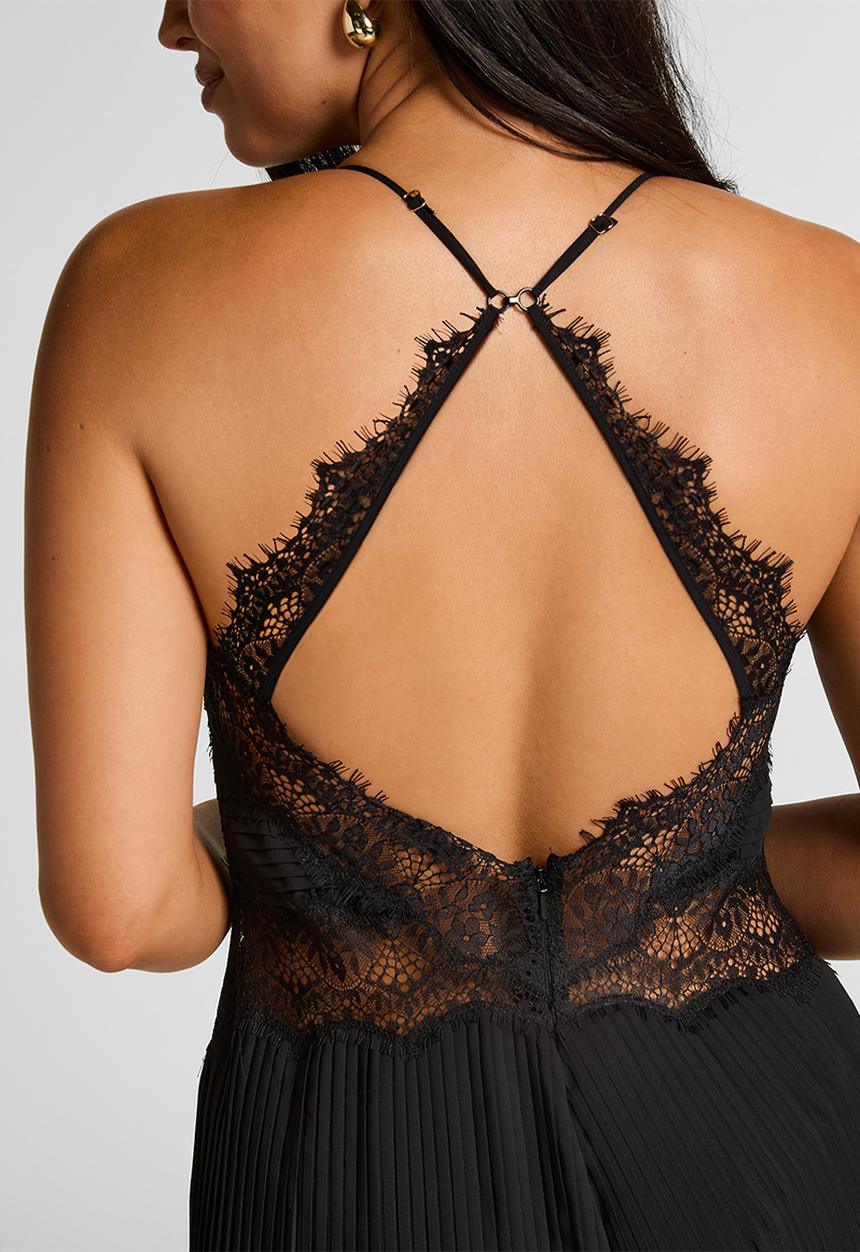 Hunkemoller - Jumpsuit plisse zaphira - caviar