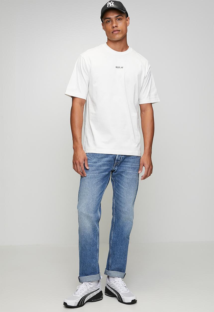 Replay - Piece Dyed Heavy Jersey Cotton T-shirt - White