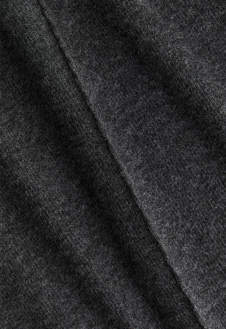 H&M - Loose-fit fine-knit top - dark grey marl 
