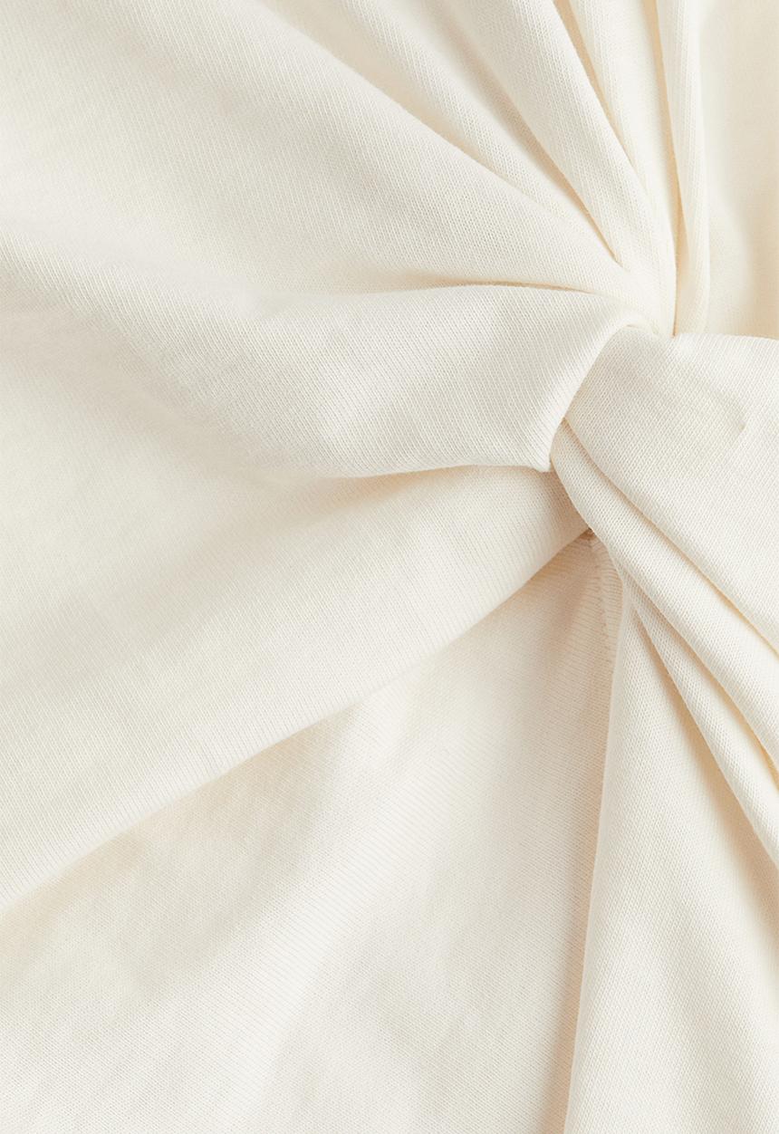 H&M - Twist-detail t-shirt - white
