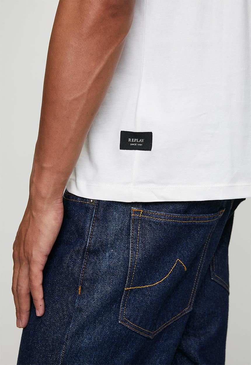 Replay - Tonal Logo Essential Tee - White