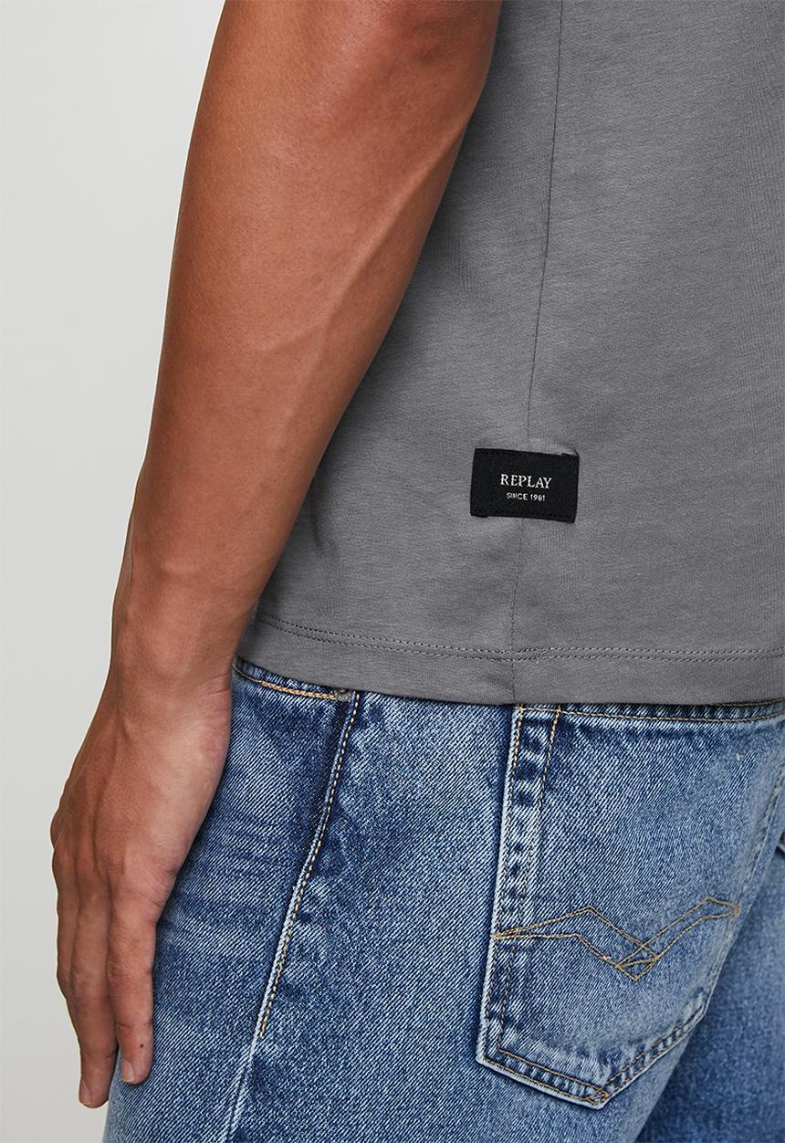 Replay - Tonal Logo Essential Tee - Grey