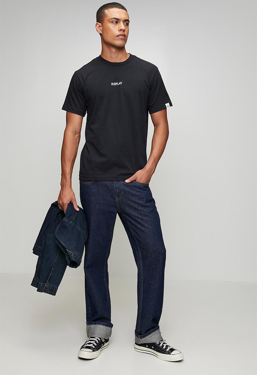 Replay - Basic Logo T-Shirt - Navy