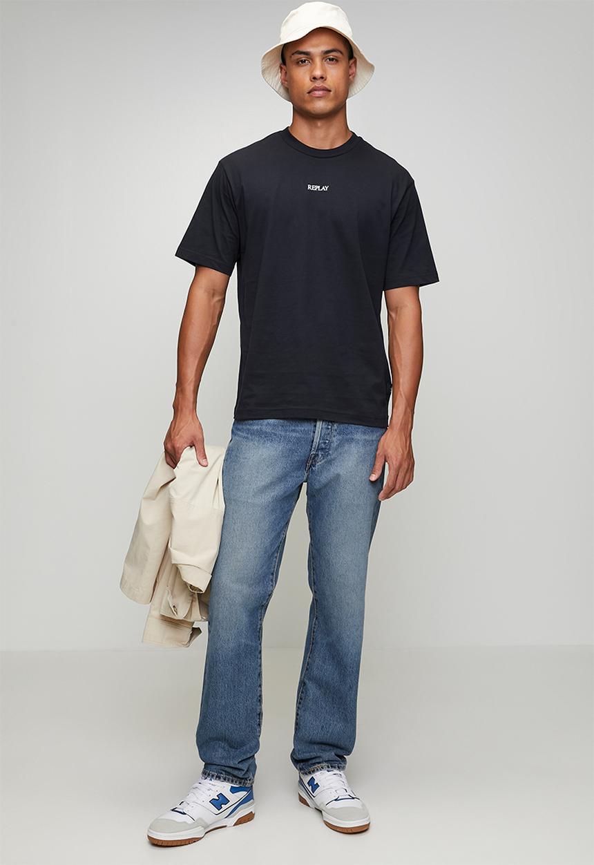 Replay - Piece Dyed Heavy Jersey Cotton T-shirt - Navy