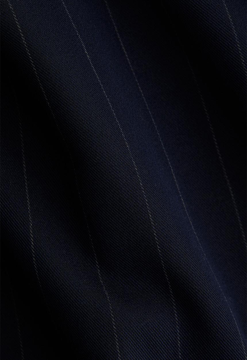H&M - Shift dress - navy blue/pinstriped
