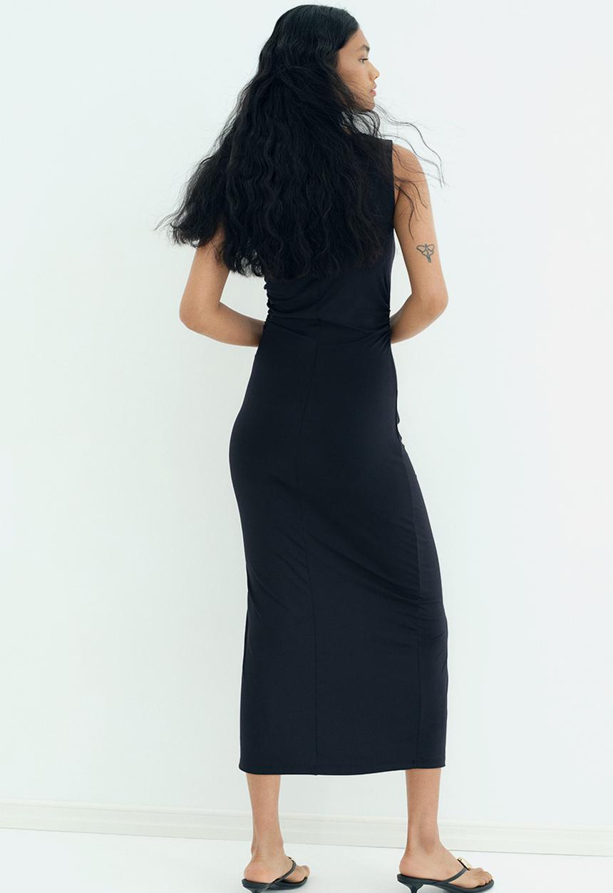 H&M - Drawstring-detail dress - black