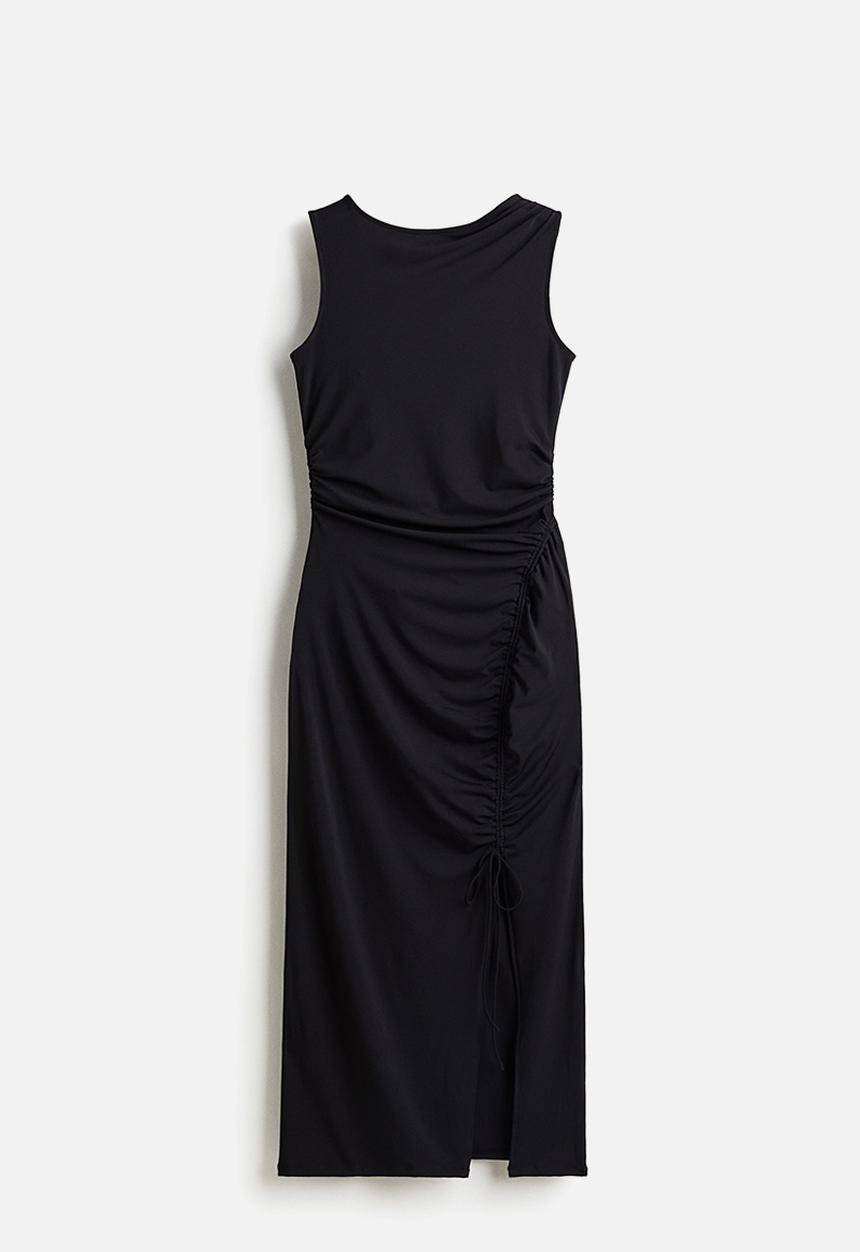 H&M - Drawstring-detail dress - black