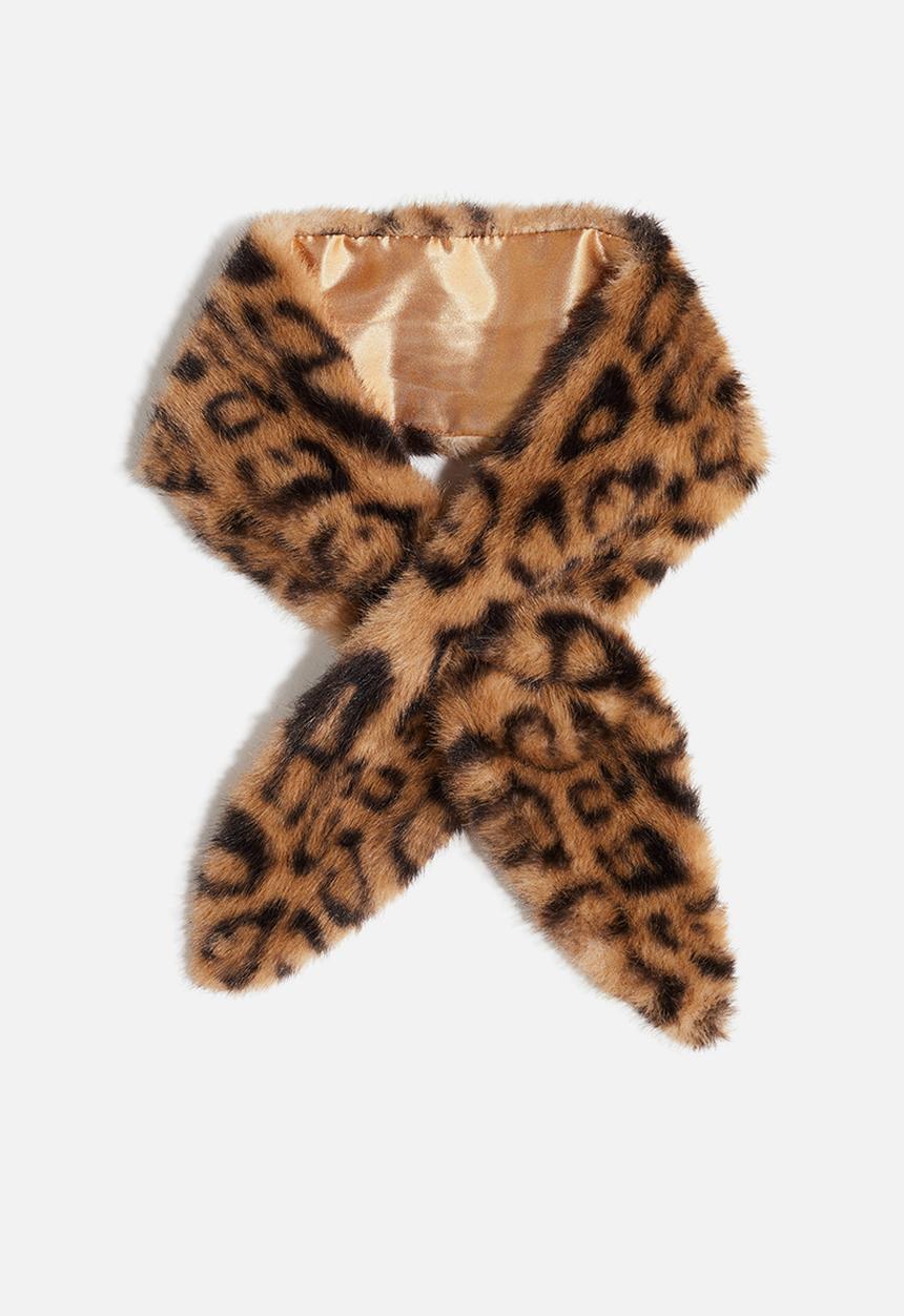H&M - Scarf - beige leopard print