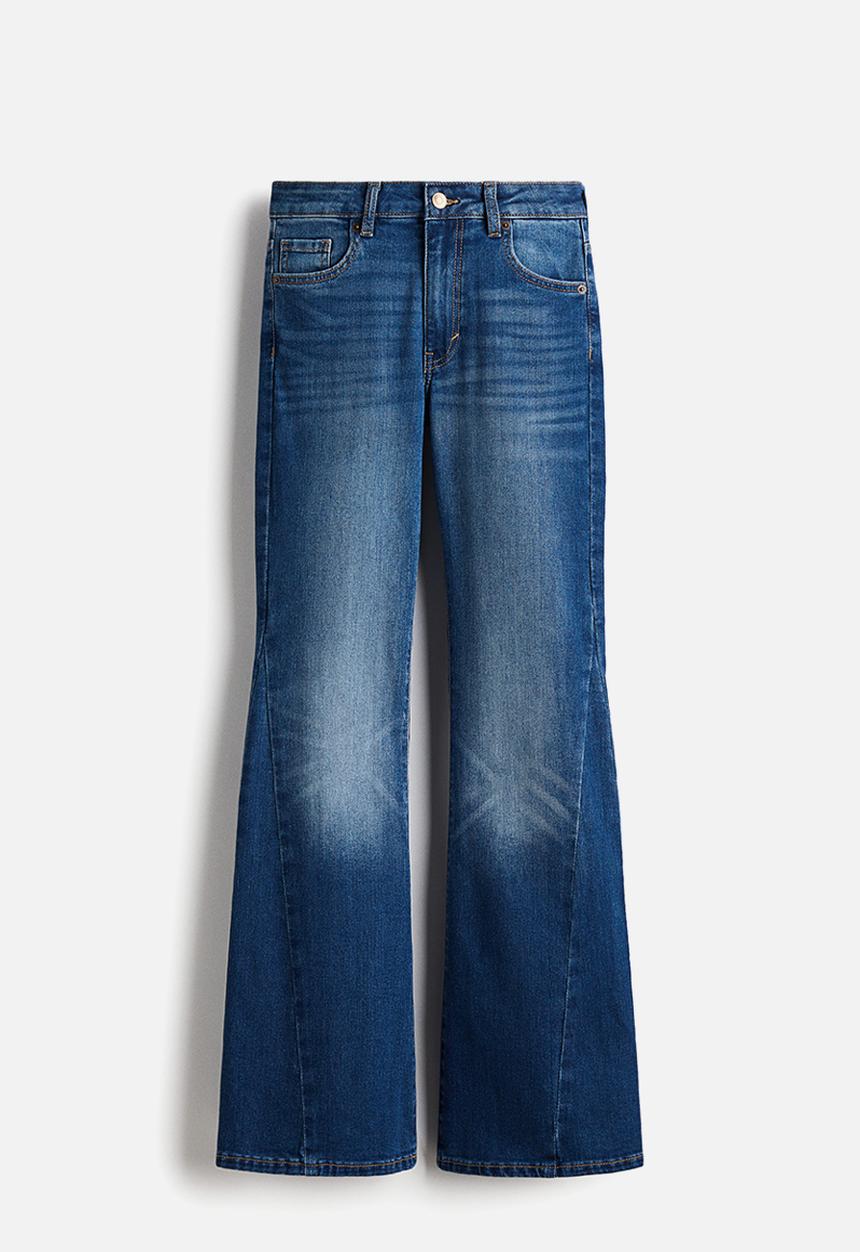 H&M - Flared high jeans - denim blue