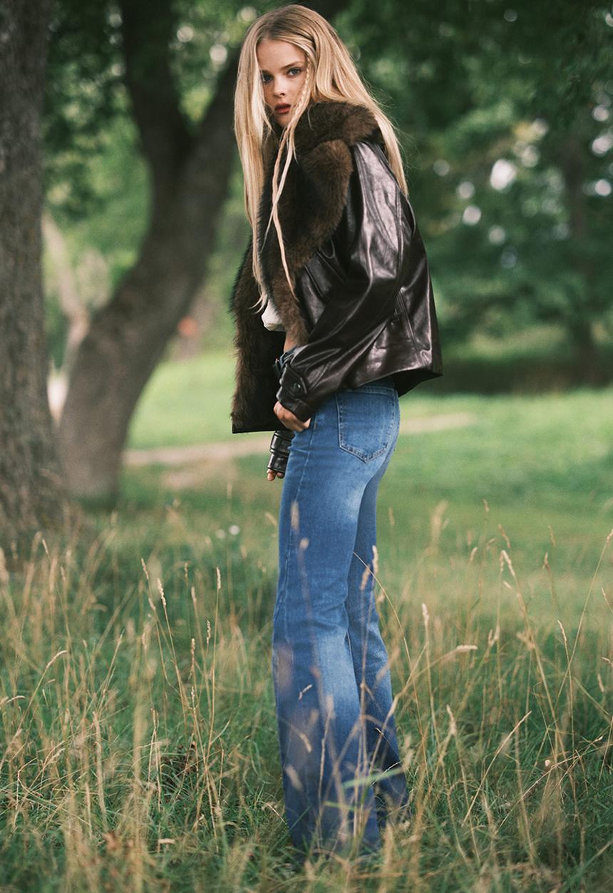 H&M - Flared high jeans - denim blue