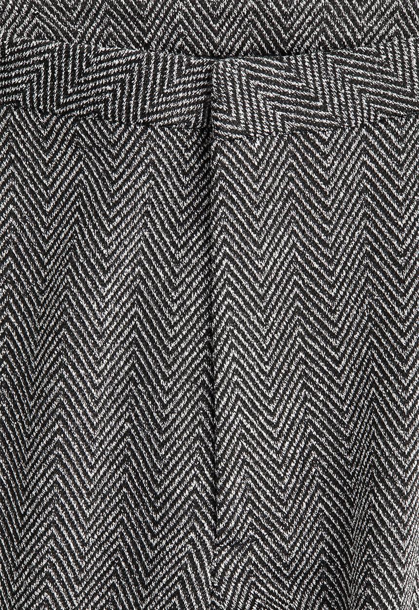 H&M - Flared trousers - black & grey patterned