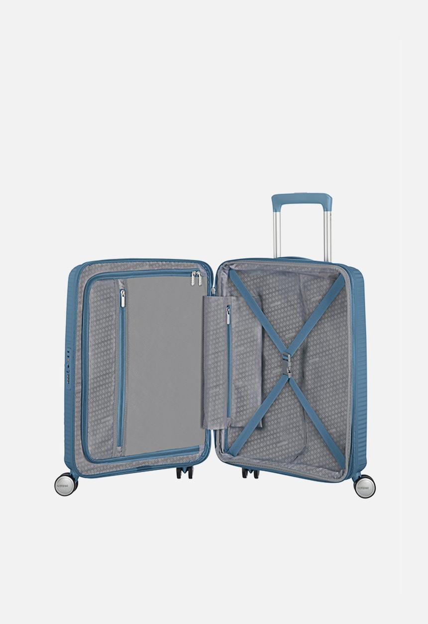 American Tourister - At Soundbox Small Spinner - Stone Blue