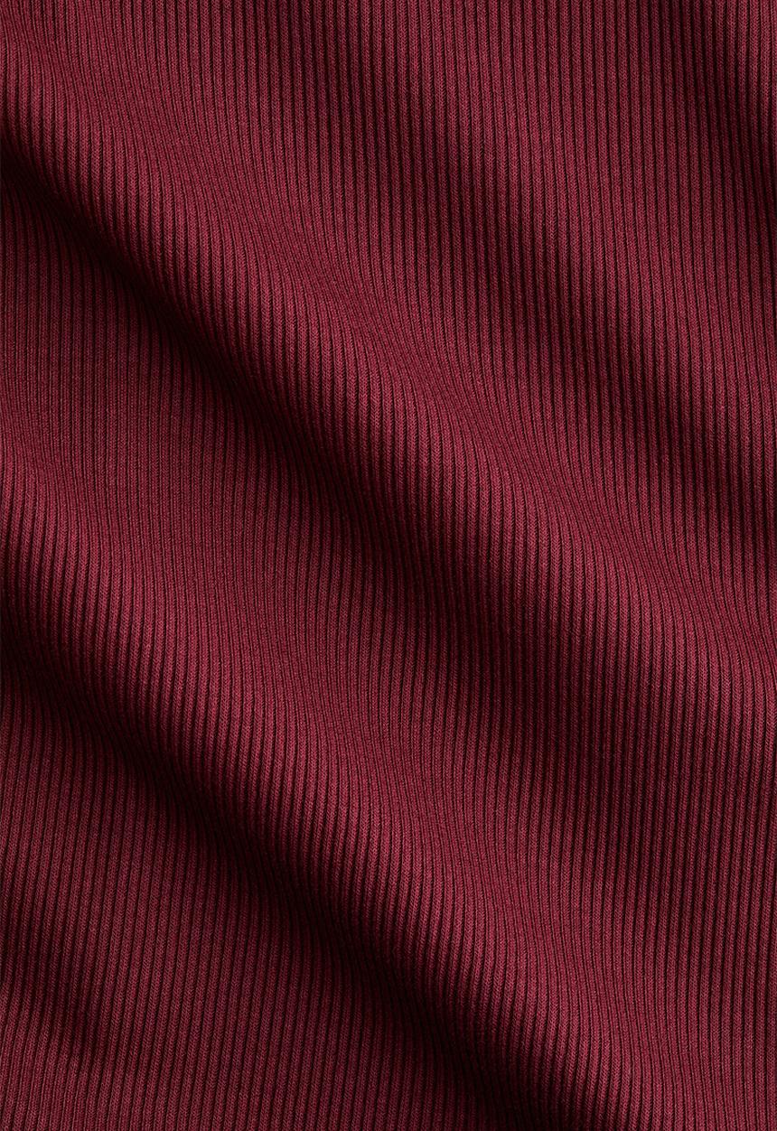 H&M - Flared-skirt polo dress - burgundy