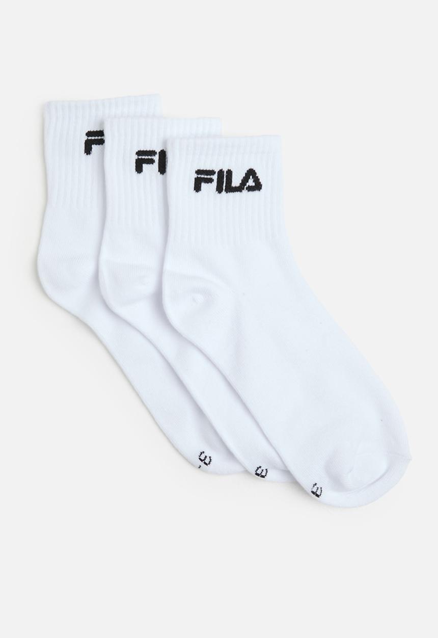 FILA - Mary crew sock 3 pack - white/white/white