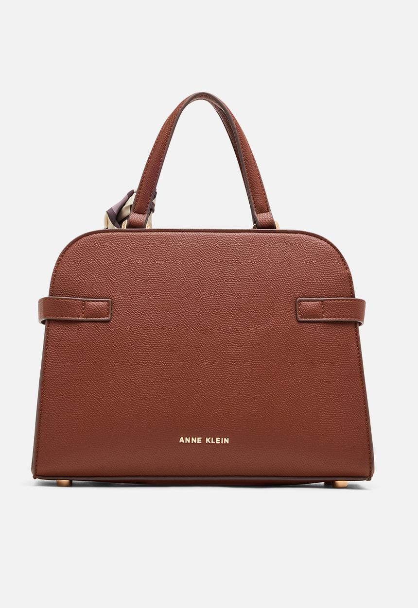 Anne Klein - Cambodia Medium Satchel W/ Detachable Strap Bag - Hazelnut