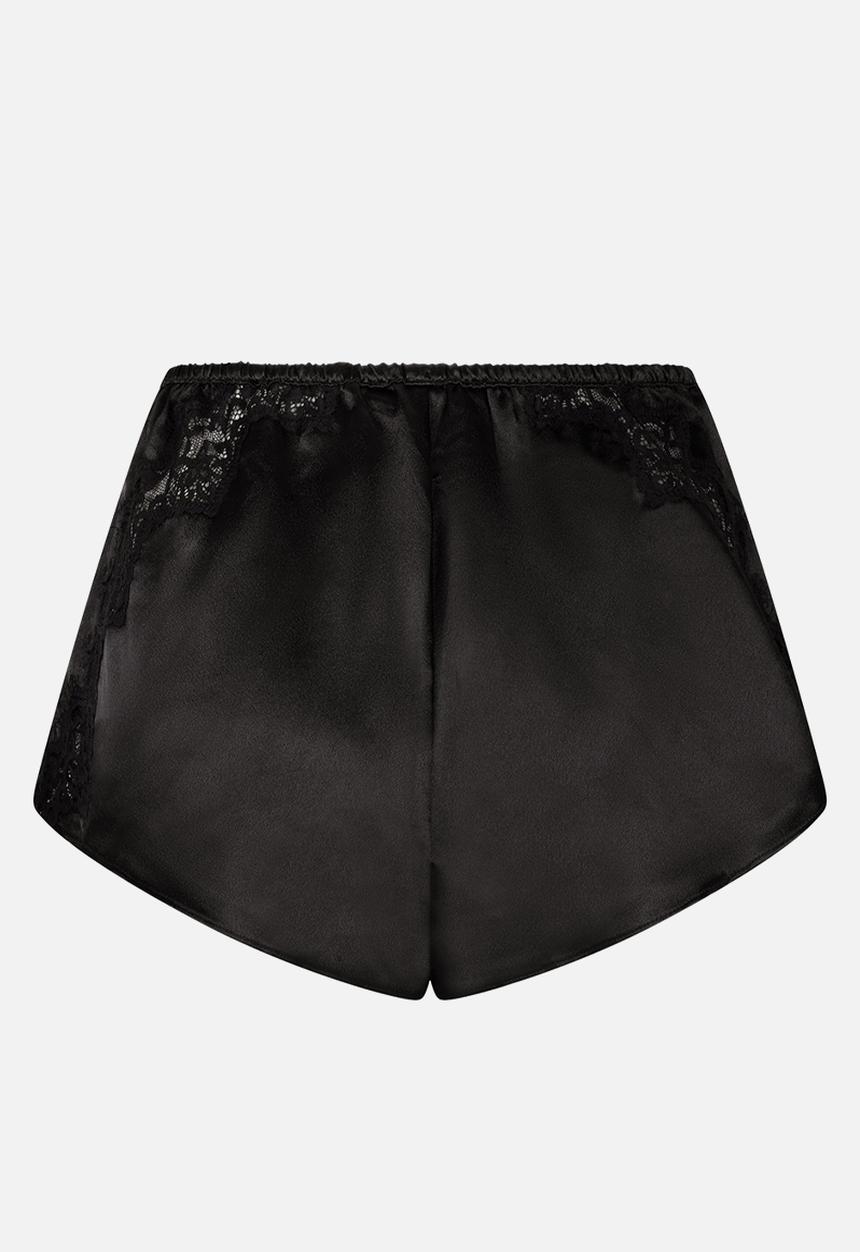 Hunkemoller - Short satin lace mya - caviar