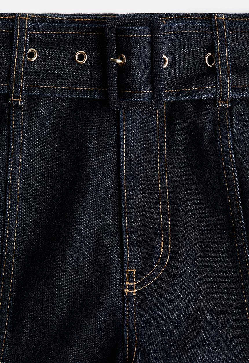 H&M - Wide high jeans - dark denim blue