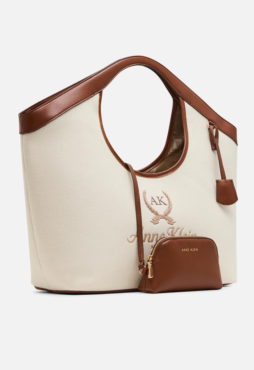 Anne Klein - China Large Tote W/ Detachable Strap Bag - Hazelnut