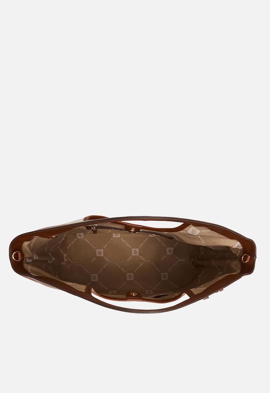 Anne Klein - China Large Tote W/ Detachable Strap Bag - Hazelnut