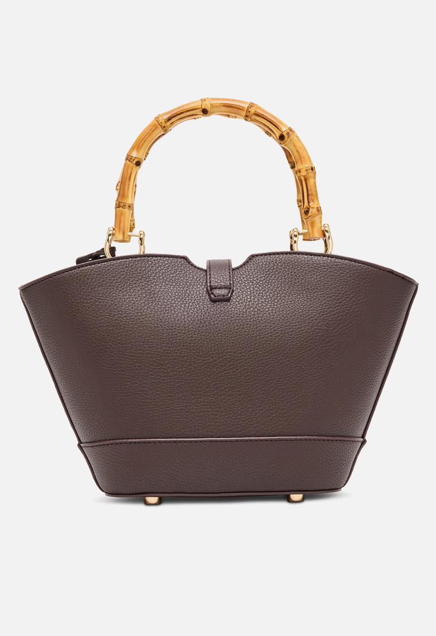 Anne Klein - Cambodia Rounded Mini Tote W/ Detachable Strap Bag-Espresso