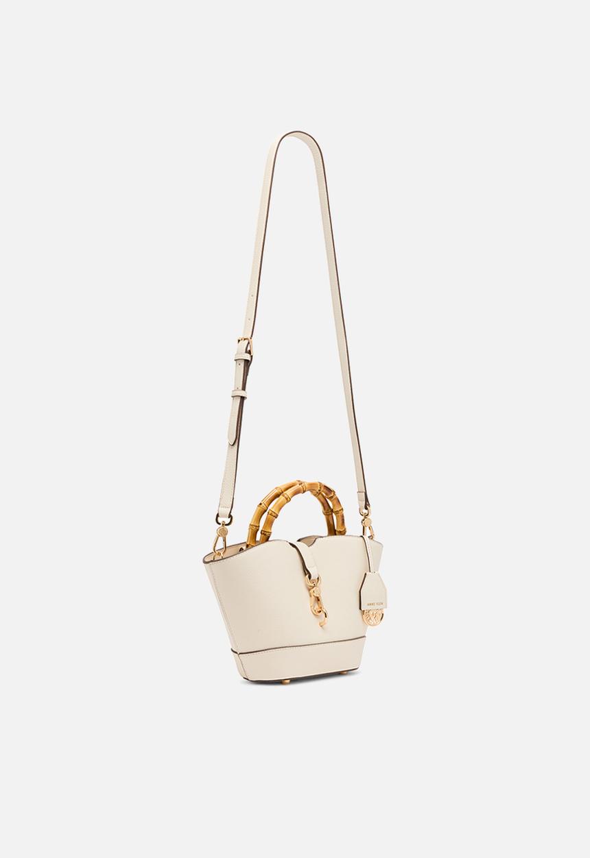 Anne Klein - Cambodia Rounded Mini Tote W/ Detachable Strap Bag-Pearl White