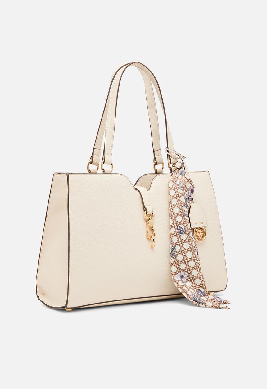 Anne Klein - Cambodia East West Tote Bag - Pearl White